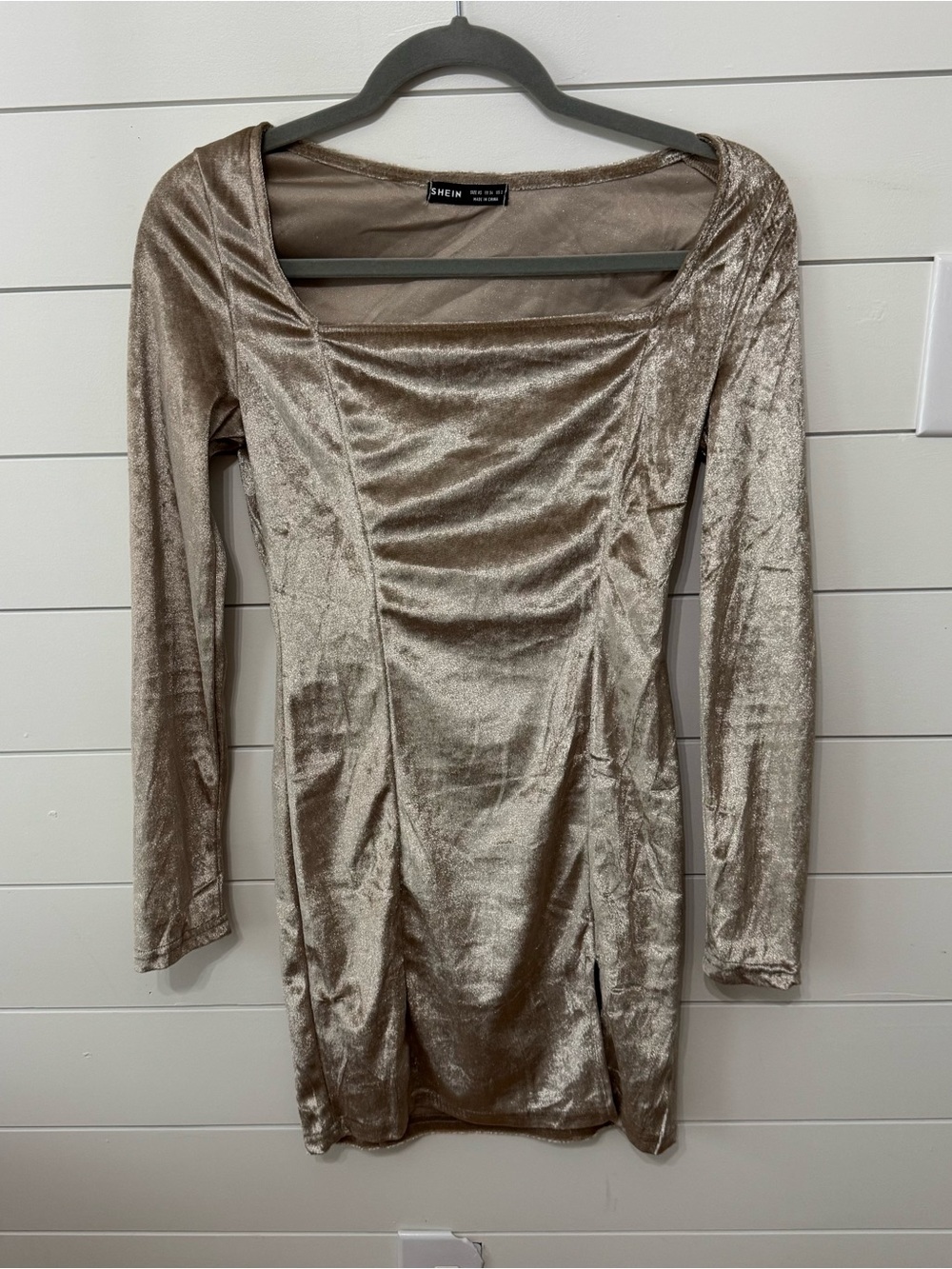 Velvet mini dress